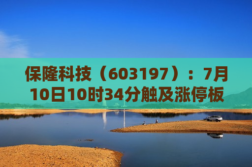 保隆科技（603197）：7月10日10时34分触及涨停板  第1张