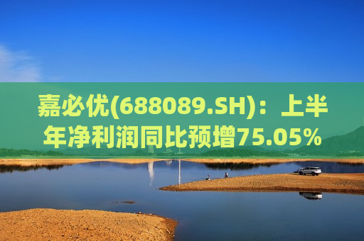 嘉必优(688089.SH)：上半年净利润同比预增75.05%到109.49%