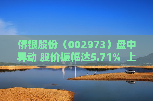 侨银股份（002973）盘中异动 股价振幅达5.71%  上涨6.48%（07-18）