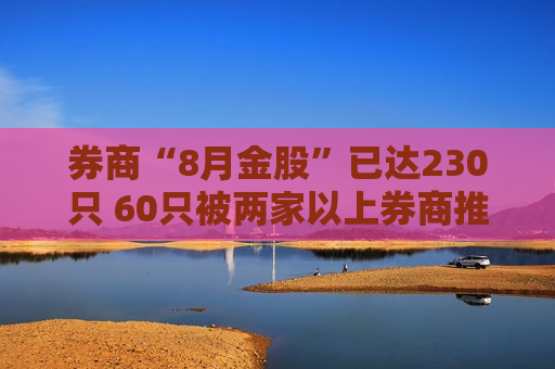 券商“8月金股”已达230只 60只被两家以上券商推荐