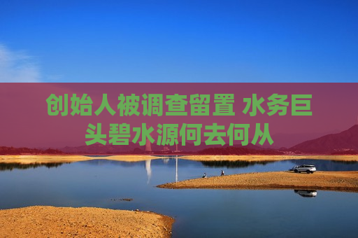 创始人被调查留置 水务巨头碧水源何去何从  第1张