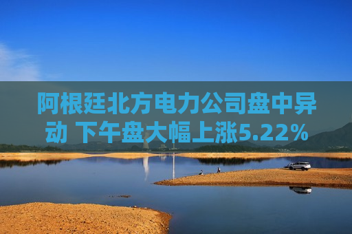 阿根廷北方电力公司盘中异动 下午盘大幅上涨5.22%