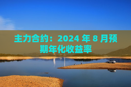 主力合约：2024 年 8 月预期年化收益率