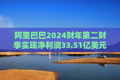 阿里巴巴2024财年第二财季实现净利润33.51亿美元，同比减少31.49%