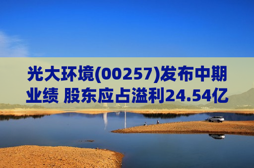 光大环境(00257)发布中期业绩 股东应占溢利24.54亿港元 同比减少12% 行业龙头地位持续稳固  第1张