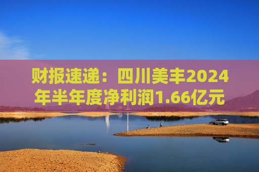 财报速递：四川美丰2024年半年度净利润1.66亿元