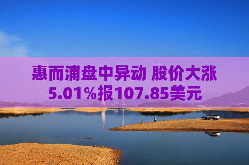 惠而浦盘中异动 股价大涨5.01%报107.85美元