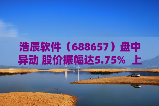 浩辰软件（688657）盘中异动 股价振幅达5.75%  上涨6.82%（09-27）