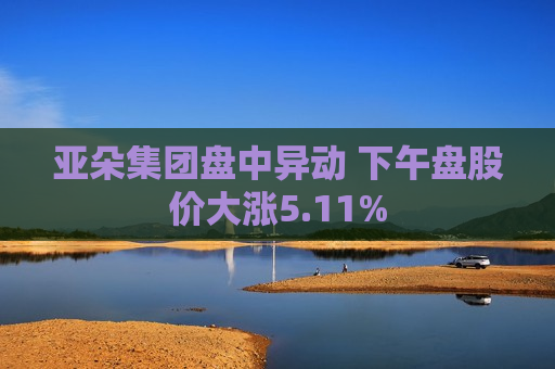 亚朵集团盘中异动 下午盘股价大涨5.11%