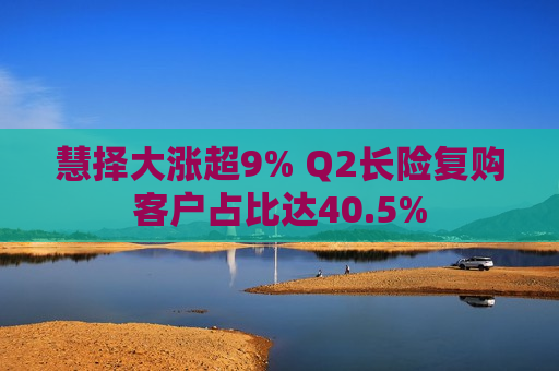 慧择大涨超9% Q2长险复购客户占比达40.5%