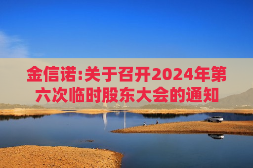 金信诺:关于召开2024年第六次临时股东大会的通知