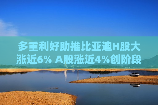 多重利好助推比亚迪H股大涨近6% A股涨近4%创阶段新高