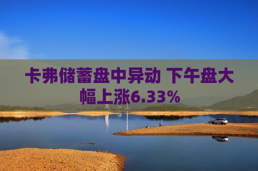 卡弗储蓄盘中异动 下午盘大幅上涨6.33%  第1张