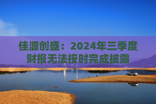 佳源创盛：2024年三季度财报无法按时完成披露