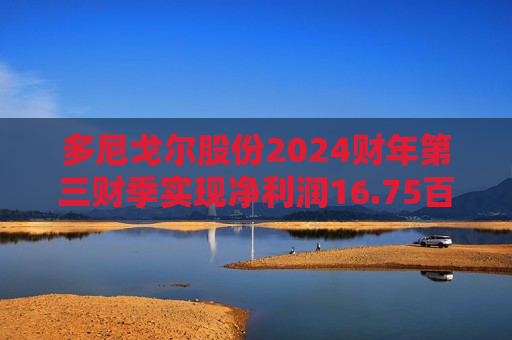 多尼戈尔股份2024财年第三财季实现净利润16.75百万美元，同比增加2179.97%