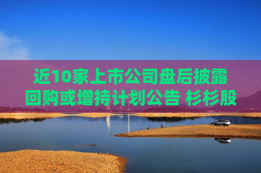 近10家上市公司盘后披露回购或增持计划公告 杉杉股份拟最高4亿元回购股份  第1张