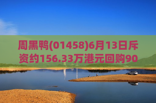 周黑鸭(01458)6月13日斥资约156.33万港元回购90.5万股  第1张