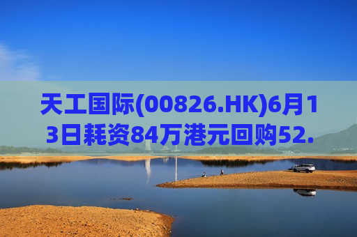 天工国际(00826.HK)6月13日耗资84万港元回购52.8万股