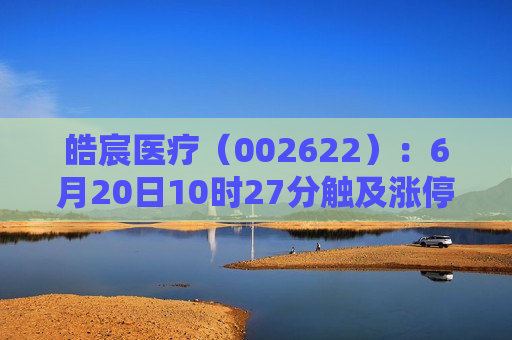 皓宸医疗（002622）：6月20日10时27分触及涨停板