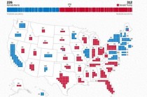 美媒最新测算：特朗普获312张选举人票，拿下七大摇摆州
