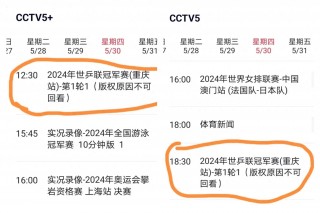 cctv5今天节目单(CCTV5十今日节目表单)