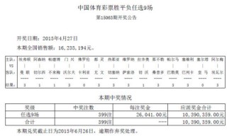 足彩开奖结果查询(今日竞彩足球开奖结果查询)