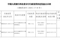 付临门支付河北分公司被罚3万元：违反非金融机构支付服务管理规定