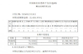 足彩14场最新开奖结果(足彩14场最新开奖结果查询)