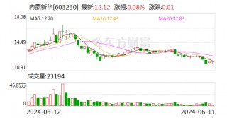 内蒙新华：6月11日召开董事会会议