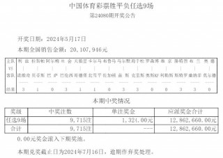 足彩开奖结果查询(今日竞彩足球开奖结果查询)