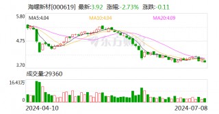 海螺新材：预计2024年上半年亏损1100万元-1600万元