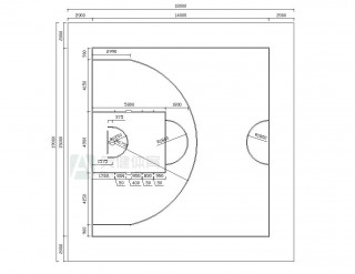 篮球场地标准尺寸图片(篮球场地标准尺寸图片示意图)