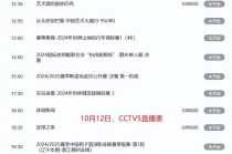 cctv5十节目表今天目表的简单介绍