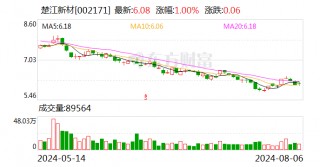 楚江新材8月6日大宗交易成交267.16万元