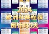 欧洲杯2023赛程表最新(欧洲杯2023赛程表最新消息)