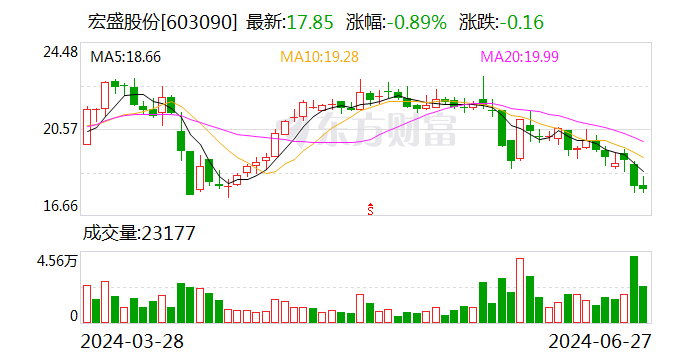 宏盛股份：6月27日召开董事会会议  第1张