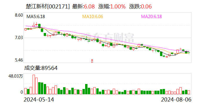 楚江新材8月6日大宗交易成交267.16万元  第1张