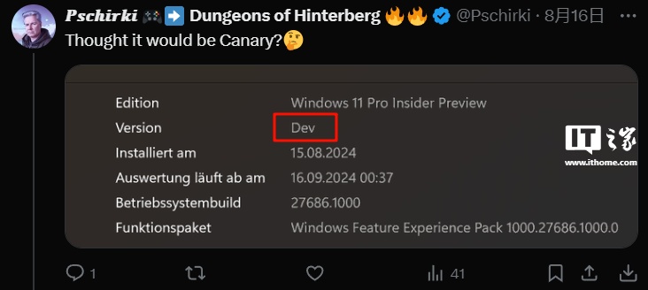 傻傻分不清楚，微软 Win11 最新 Canary 预览版被标记为“Dev”版本  第1张
