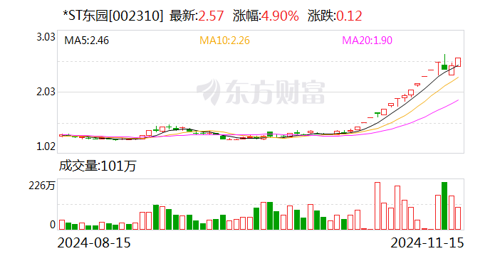 *ST东园连续两日涨幅偏离值累计超12%  第1张