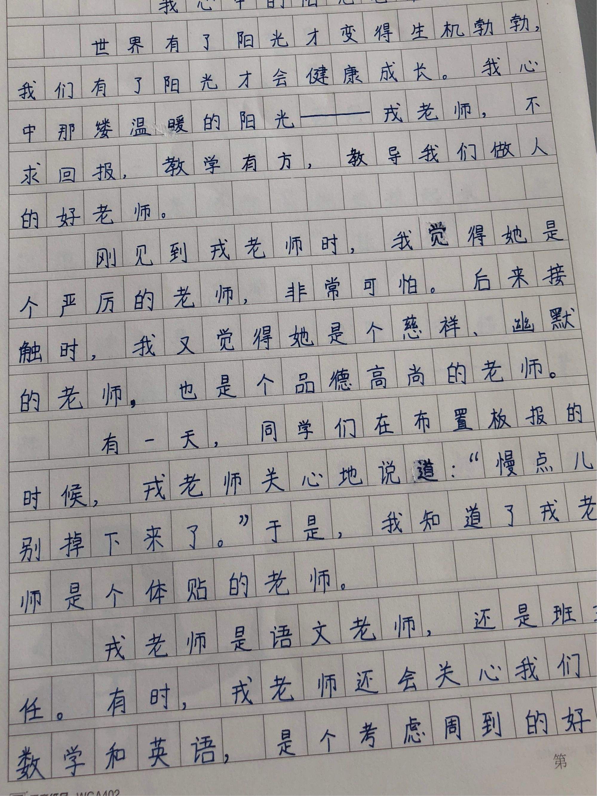 写老师作文(写老师作文200字)  第2张