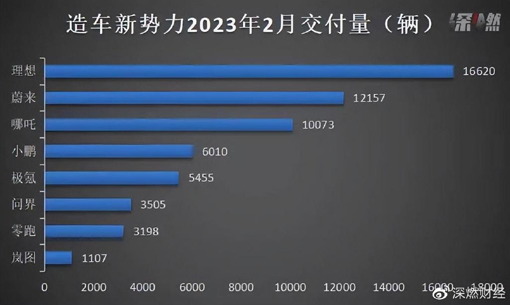 造车1月成绩单，新势力集体“扑街”的简单介绍  第2张