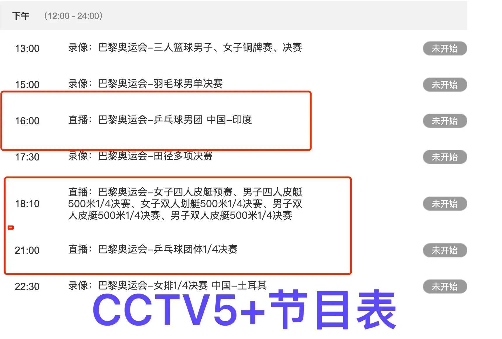 中央cct5+节目单(中央电视cctv5节目表)  第2张