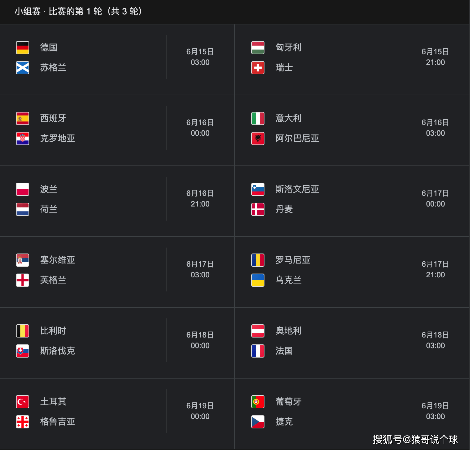 2021年欧洲杯淘汰赛赛程表(2021年欧洲杯淘汰赛赛程表格)  第2张