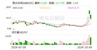 青达环保：拟向控股股东定增募资不超1.5亿元