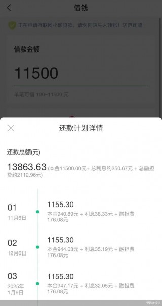 贷款利率36%，融担费比利息还高，省呗借款“不省心”