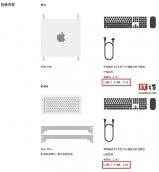 苹果升级 Mac Pro 随附配件，消息称改为 USB-C 款妙控鼠标 / 键盘