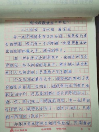 关于校园欺凌的作文(关于校园欺凌的作文300字)