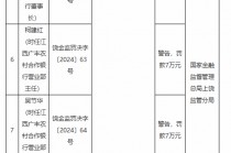 江西广丰农村商业银行被罚90万元：授信管理不尽职、违规续贷掩盖不良