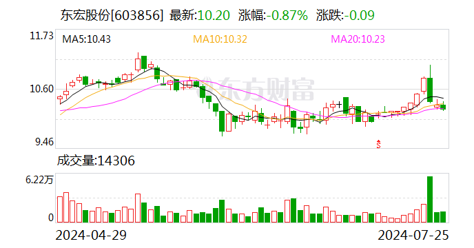 东宏股份：预中标3.41亿元招标项目  第1张