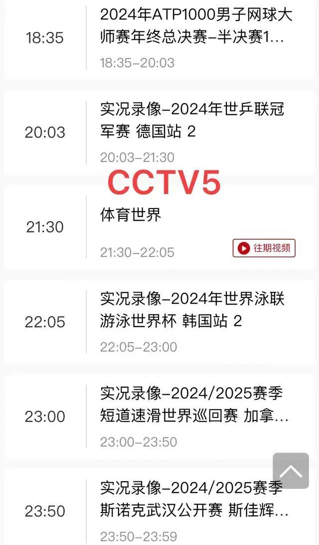 中央cctv5直播(中央cctv5直播乒乓球比赛回放)  第1张